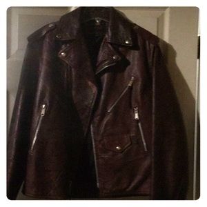 Leather 100 per cent cowhide jacket